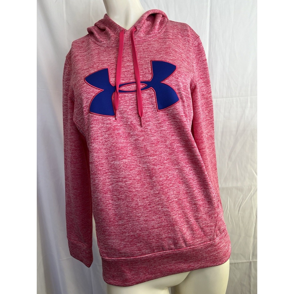 Under Armour UA Storm Fleece Lined Hooded Sweatshirt (Pink Heather) & Blue Small